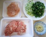 豚肉と鶏肉のつくね作り方1写真