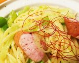 菜の花の ゆず胡椒パスタ作り方8写真