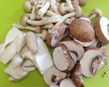 アヒージョ残りオイルできのこパスタ作り方2写真