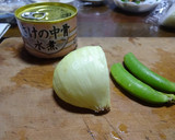 新たまねぎと鮭缶の和風スープ作り方1写真