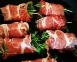 豆苗の豚肉まき♡バターポン酢たれ作り方2写真