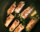 豆苗の豚肉まき♡バターポン酢たれ作り方3写真
