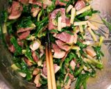 春！！あさつき、合鴨の辛子味噌和え作り方3写真