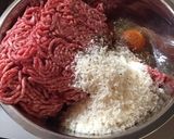 椎茸入りデミグラスハンバーグチーズがけ作り方3写真