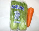 チンゲン菜と人参のナムル風炒めもの作り方1写真