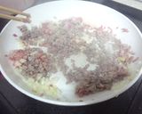 ブロッコリーのピリ辛肉味噌炒め作り方2写真