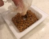 余った納豆でもう１品、油揚げ納豆焼いた奴作り方1写真