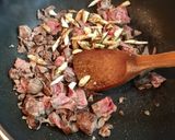若ごぼうと牛肉の炒め煮作り方6写真