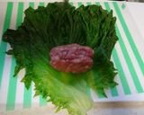 生ハンバーグでロールレタス作り方3写真