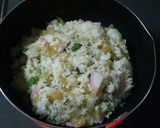 たくあんで(^o^)昭和の炒飯♪作り方6写真
