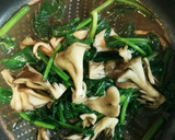 ほうれん草と舞茸のオイスター炒め作り方4写真