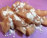【簡単】鶏むね肉の梅わさびオイル漬け作り方4写真