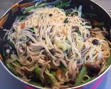 小松菜としめじの和風パスタ作り方6写真