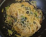 明太子とほうれん草のクリームパスタ作り方11写真