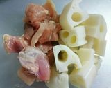 【簡単】レンコンと鶏肉のピリ辛炒め作り方1写真