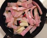 ベーコンとほうれん草の塩麹アヒージョ作り方1写真
