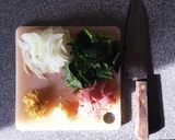 【簡単カフェ飯】★生姜クリームパスタ★作り方1写真