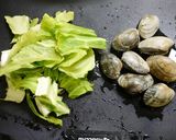 簡単！春キャベツとあさりの味噌汁作り方1写真