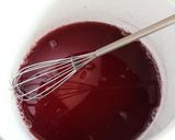 とろりん。焼酎と赤ワインのパンナコッタ。作り方2写真
