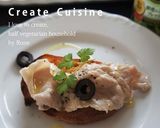 簡単♪香ばしい塩豚焼き肉のせオリーブ掛け作り方3写真