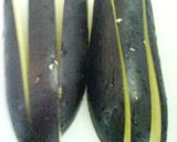　レンジで♪蒸しナスの胡麻和え★作り方1写真