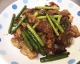 豚肉とにんにくの芽炒め作り方4写真