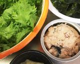 わさび菜と鯖缶のさっぱりおろしサラダ作り方2写真