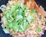 夏に爽やか・レモン風味のレタス炒飯作り方6写真