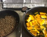 南瓜と挽肉の煮物作り方1写真