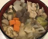 春キャベツと豚肉の、おかずになる味噌汁！作り方13写真