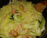 肉なしでも大満足！パスタ風焼そば☆作り方4写真