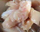 鶏ささみ＊インゲン＊きのこの梅肉和え作り方1写真