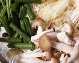 鶏ささみ＊インゲン＊きのこの梅肉和え作り方3写真