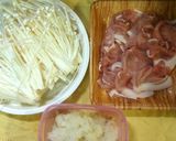 超簡単♡えのき＆豚肉のサッパリ蒸し♪作り方1写真