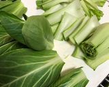 ラム（お好み肉）と青梗菜のキムチ炒め♡作り方1写真