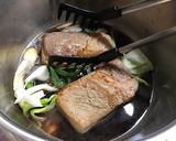 こくうま♪豚ばらブロックの甘辛煮豚♪作り方7写真