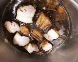 こくうま♪豚ばらブロックの甘辛煮豚♪作り方10写真