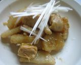 長いも、鶏肉の炒め物作り方6写真
