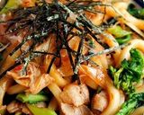 ランチに♪ 豚肉と長葱の甘辛焼きうどん作り方8写真