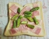 爽やかチーズベーコンアスパラトースト作り方1写真