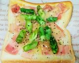 爽やかチーズベーコンアスパラトースト作り方3写真