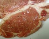 バルサミコ醤油のトンテキ☆豚肉ステーキ作り方1写真