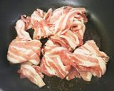 ☆豚バラ肉としめじのよせ鍋つゆ炒め☆作り方4写真
