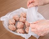 しぼり出しで簡単 レンジ蒸し肉シューマイ作り方6写真