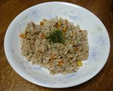 超簡単!包丁不使用!サンマ缶詰チャーハン作り方3写真