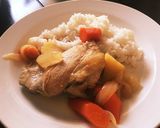 超簡単！鶏モモ丸ごとやわらか優しい煮物作り方2写真