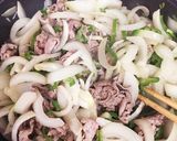 時短簡単☆牛肉たまねぎピーマンの甘辛煮作り方2写真