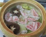 豆腐とクレソンの豚しゃぶ鍋作り方5写真