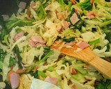 ☺キャベツとほうれん草のカレー炒め❗作り方5写真
