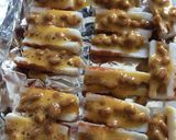 ちくわボート納豆チーズ乗せ焼き。作り方4写真